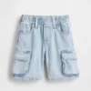 Ultramjuka cargo-shorts i denim för Baby & Småbarn