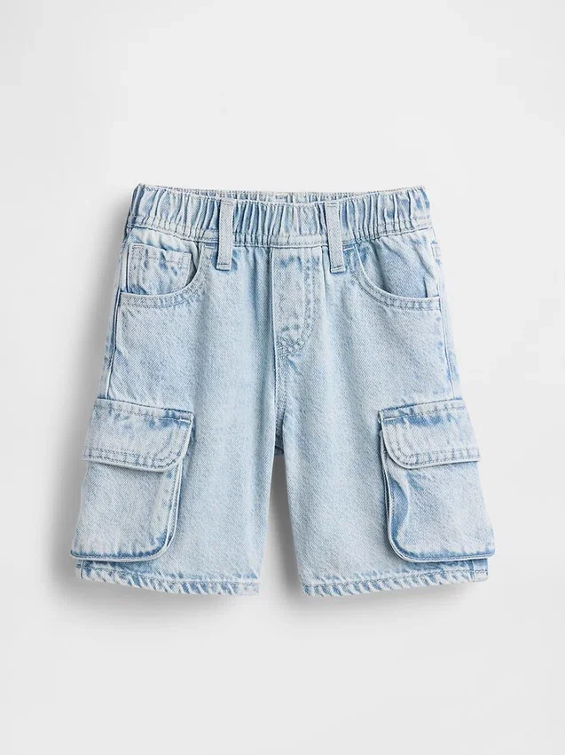 Ultramjuka cargo-shorts i denim för Baby & Småbarn