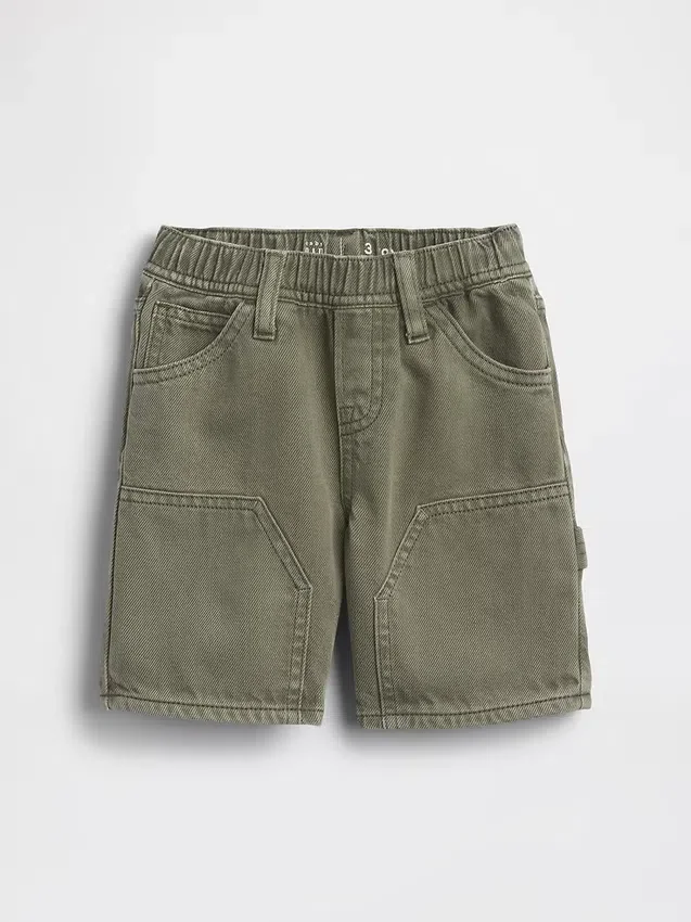 Ultramjuka denimshorts med dragkedja för Baby & Småbarn