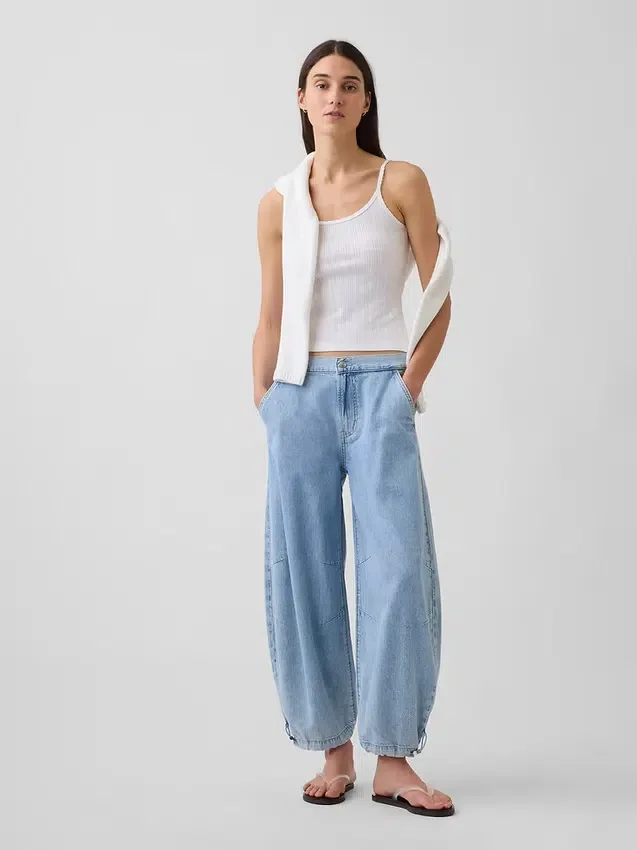 Ultramjuka Horseshoe-Jeans med medelhög midja