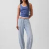 Ultramjuka joggingsbyxor i denim med vid ben