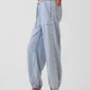 Ultramjuka joggingsbyxor i denim med vid ben