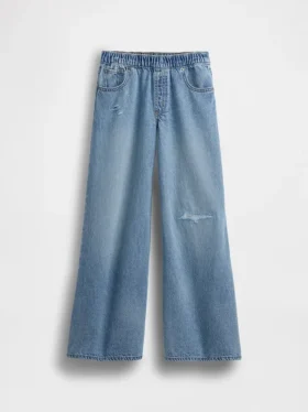Ultramjuka, lågmidjade baggy-Jeans för barn