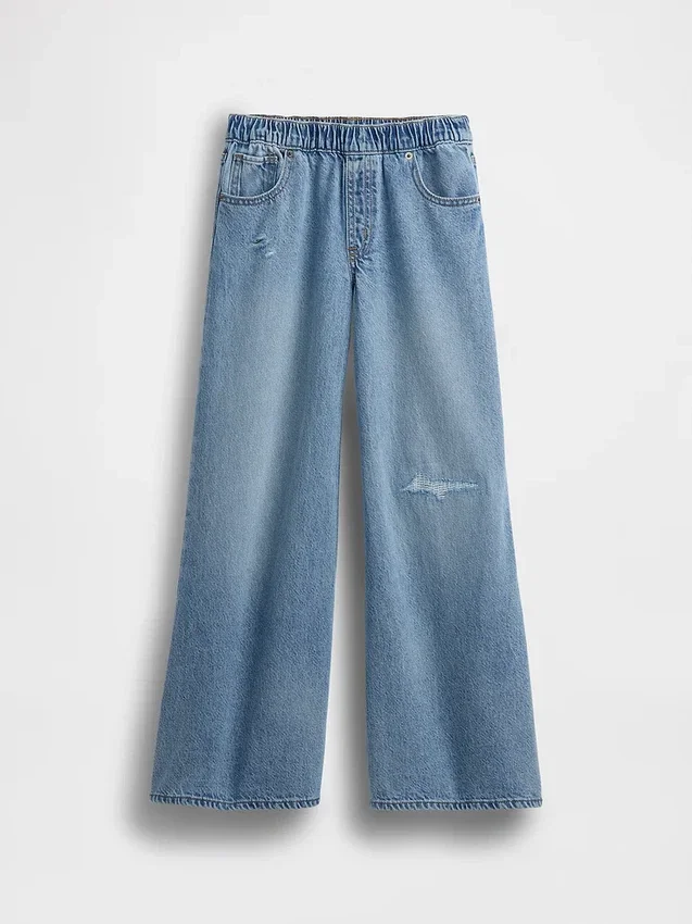 Ultramjuka, lågmidjade baggy-Jeans för barn