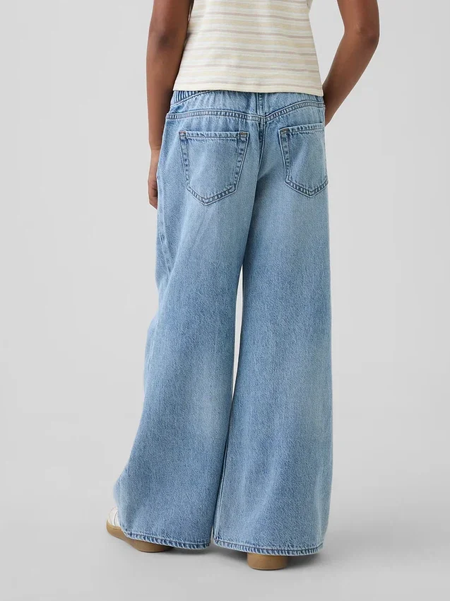 Ultramjuka, lågmidjade baggy-Jeans för barn