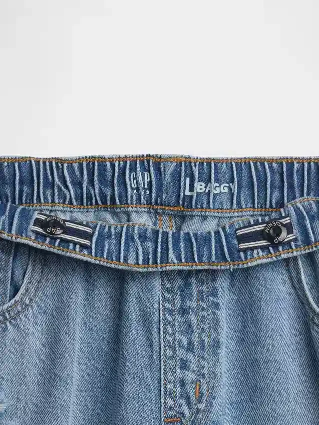 Ultramjuka, lågmidjade baggy-Jeans för barn