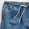 Ultramjuka, långa jeansshorts med låg midja för barn