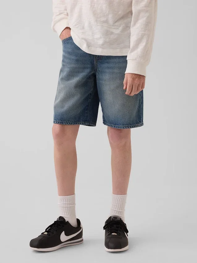 Ultramjuka, lösa och bekväma jeansshorts för barn i 90-talsstil