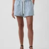Ultramjuka, randiga Easy-Shorts i denim