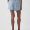Ultramjuka, randiga Easy-Shorts i denim