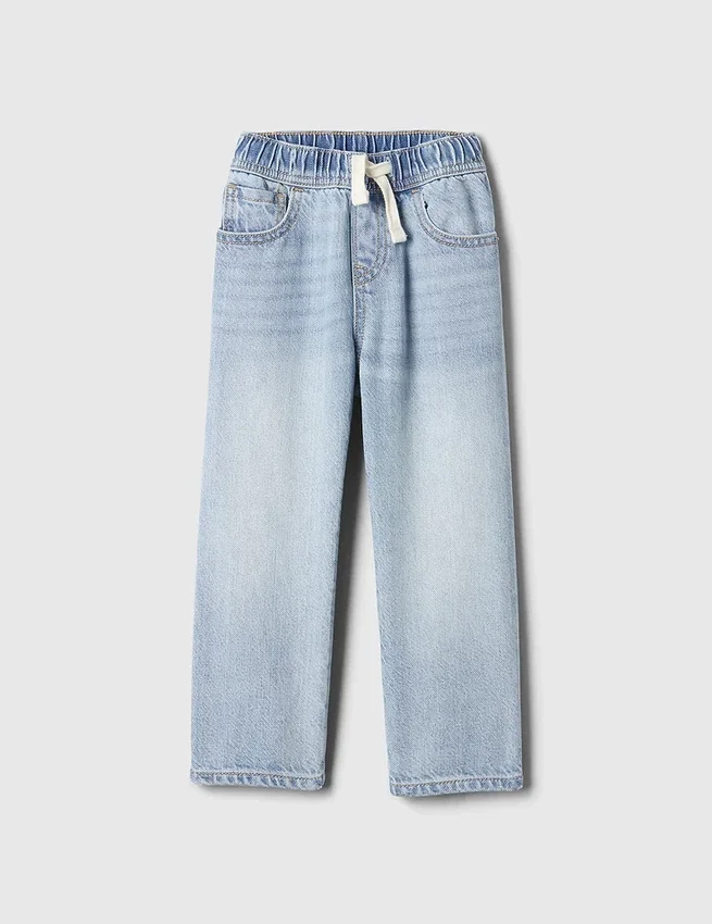 Ultramjuka, vidbyxade jeans med dragkedja för Baby & Småbarn