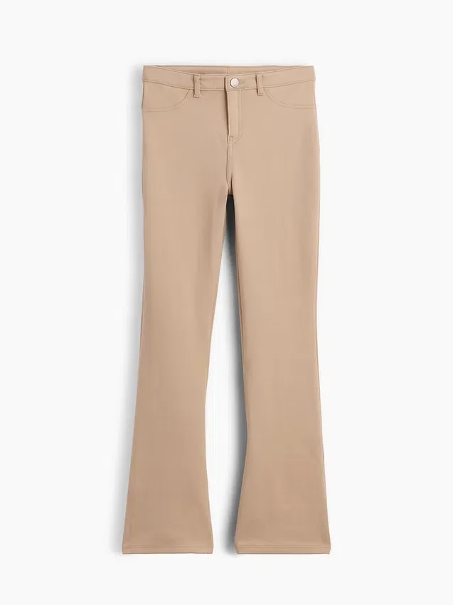 Uniformsbyxor i ponte med vid ben för barn