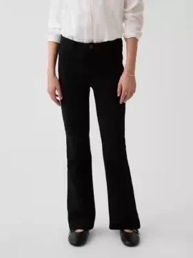 Uniformsbyxor i ponte med vid ben för barn