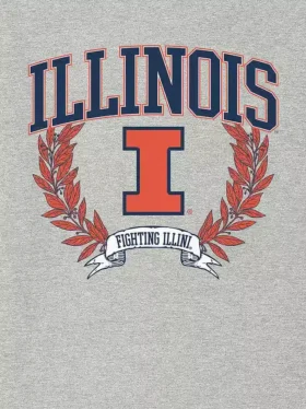 University of Illinois Laurels mörk grafisk T-shirt