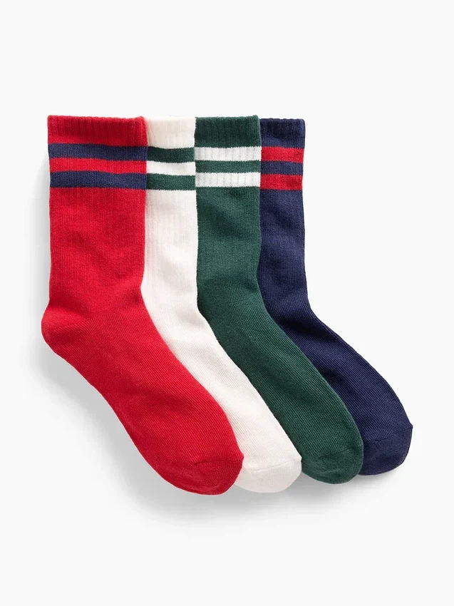 Varsity-strumpor för barn (4-pack)