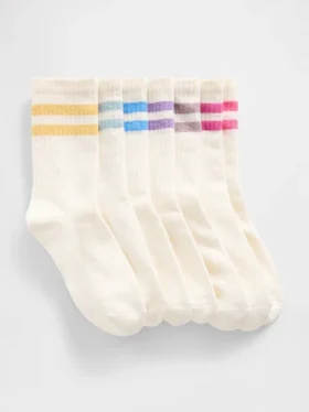 Varsity-strumpor för barn (7-pack)