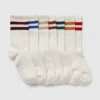 Varsity-strumpor i ekologisk bomull för barn (7-pack)
