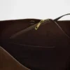 Vegansk bucketväska i mocka