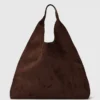 Vegansk slouchy-tote i mocka