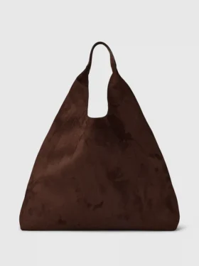 Vegansk slouchy-tote i mocka