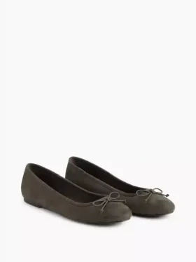 Veganska ballerinaskor i mocka
