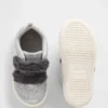 Veganska sneakers med glitter och päls för småbarn