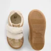 Veganska sneakers med glitter och päls för småbarn