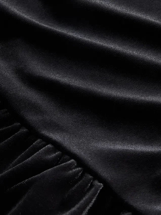 Velour-peplumtop för barn