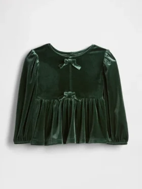 Velourtröja med rosett för Baby & Småbarn