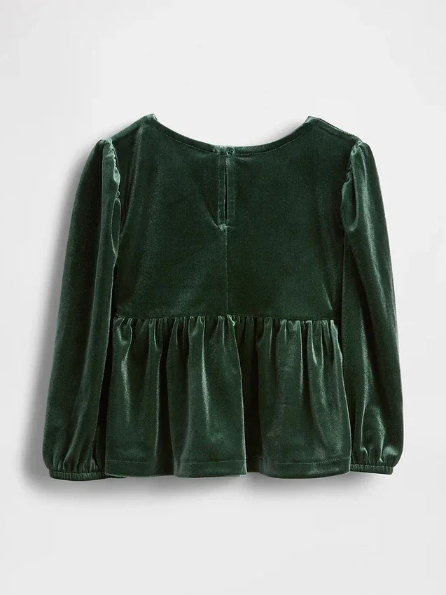 Velourtröja med rosett för Baby & Småbarn