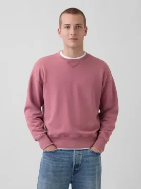 Överdimensionerad sweatshirt i tjock fransk frotté för vuxna
