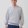Överdimensionerad sweatshirt i tjock fransk frotté för vuxna