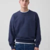 Överdimensionerad sweatshirt i tjock fransk frotté för vuxna