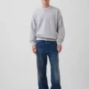Överdimensionerad sweatshirt i tjock fransk frotté för vuxna