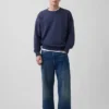 Överdimensionerad sweatshirt i tjock fransk frotté för vuxna