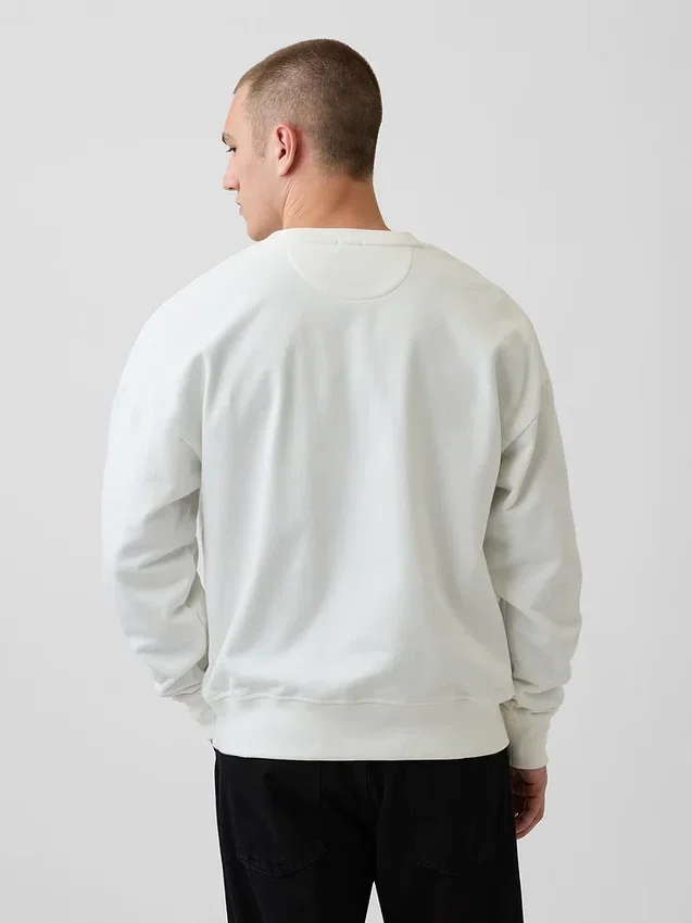Överdimensionerad sweatshirt i tjock fransk frotté för vuxna
