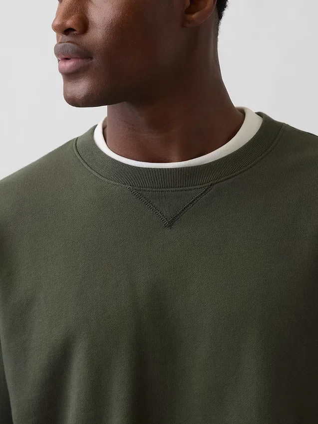 Överdimensionerad sweatshirt i tjock fransk frotté för vuxna