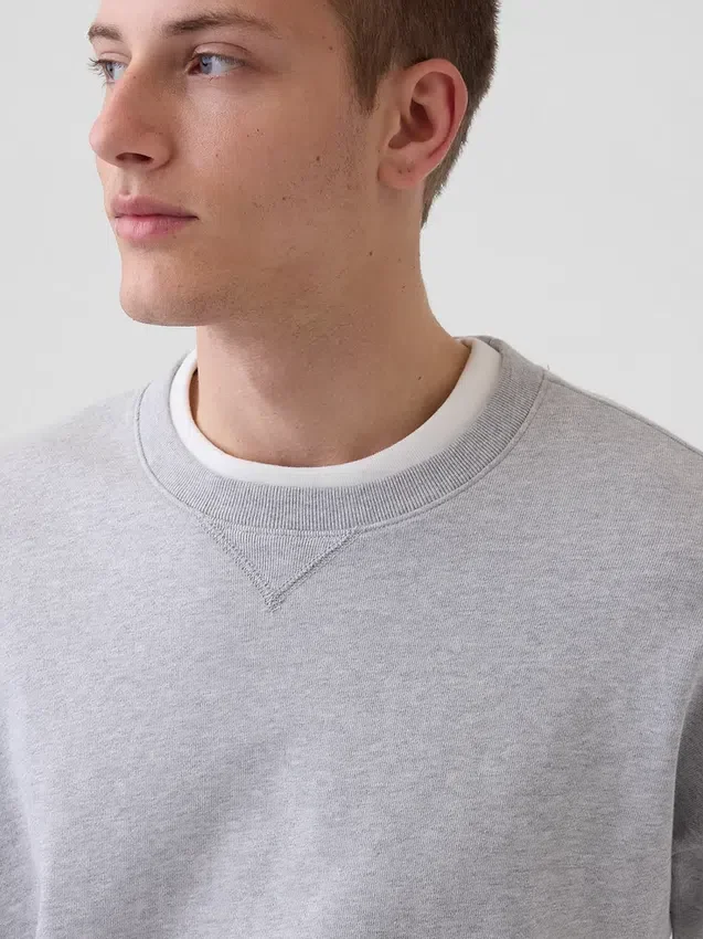 Överdimensionerad sweatshirt i tjock fransk frotté för vuxna