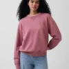 Överdimensionerad sweatshirt i tjock fransk frotté för vuxna