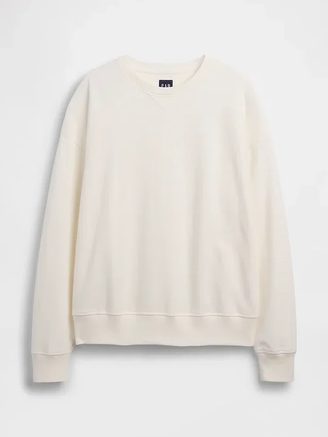 Överdimensionerad sweatshirt i tjock fransk frotté för vuxna
