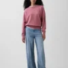 Överdimensionerad sweatshirt i tjock fransk frotté för vuxna