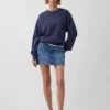 Överdimensionerad sweatshirt i tjock fransk frotté för vuxna