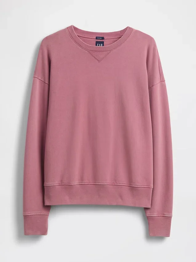 Överdimensionerad sweatshirt i tjock fransk frotté för vuxna