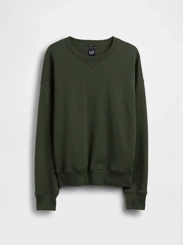 Överdimensionerad sweatshirt i tjock fransk frotté för vuxna