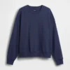 Överdimensionerad sweatshirt i tjock fransk frotté för vuxna