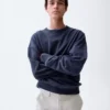 Överdimensionerad sweatshirt i tjock fransk frotté för vuxna