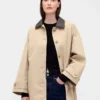 Överdimensionerad trenchcoat i twill