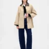 Överdimensionerad trenchcoat i twill