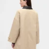 Överdimensionerad trenchcoat i twill