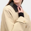 Överdimensionerad trenchcoat i twill